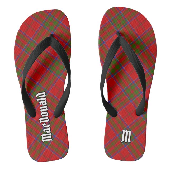 Tongs Clan MacDonald de Keppoch Tartan Flip Flops (Semelle)