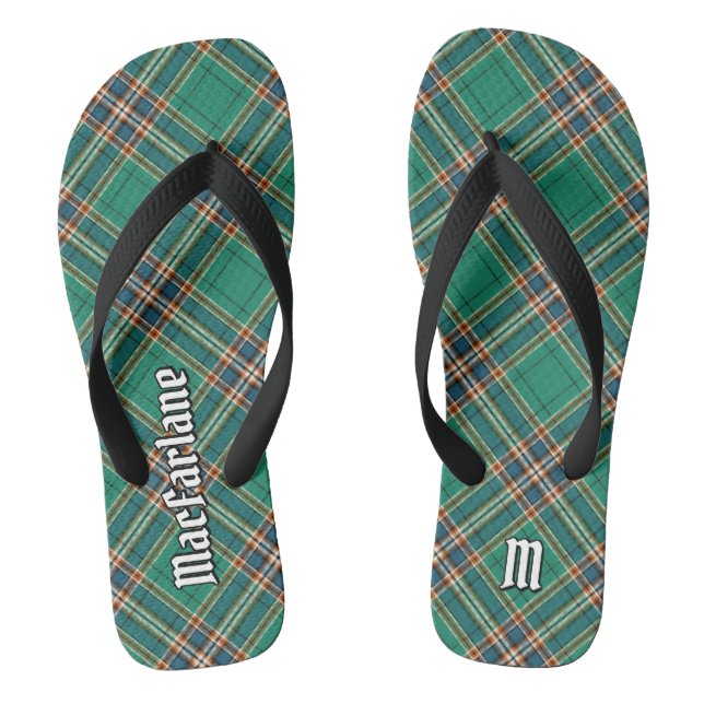 Tongs Clan MacFarlane Tartan de chasse antique (Semelle)