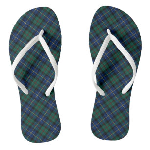 Tongs Clan MacLeod de Skye Tartan bleu et vert plaid