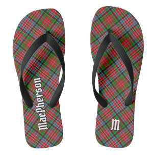 Tongs Clan MacPherson Tartan Flip Flops