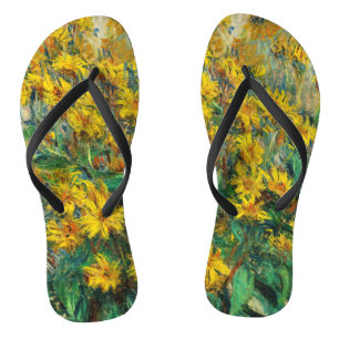 Tongs Claude Monet - Fleurs de topinambour