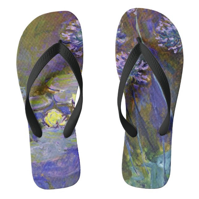 Tongs Claude Monet Water Lilies Agapanthus (Semelle)