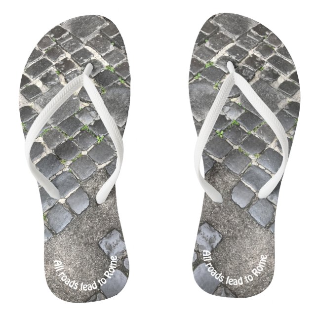 Tongs Cobblestone romain noir Unisex (Semelle)