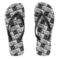 Collage photo tendance noir et blanc avec Monogram