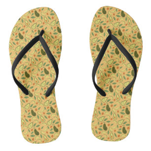 Tongs Collection de Motifs de paniers de fruits - Avocad