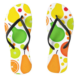 Tongs Coloré Fruiteux Vibrance Motif Art