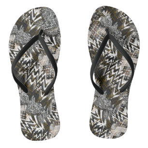 Tongs Combiné, ethnique, africain.