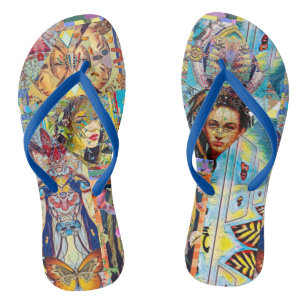 TONGS CONCEPTEUR DE PORTRAIT COLLAGE