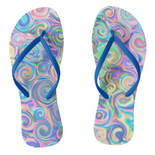 Tongs Conception de l'arc bleu de plage