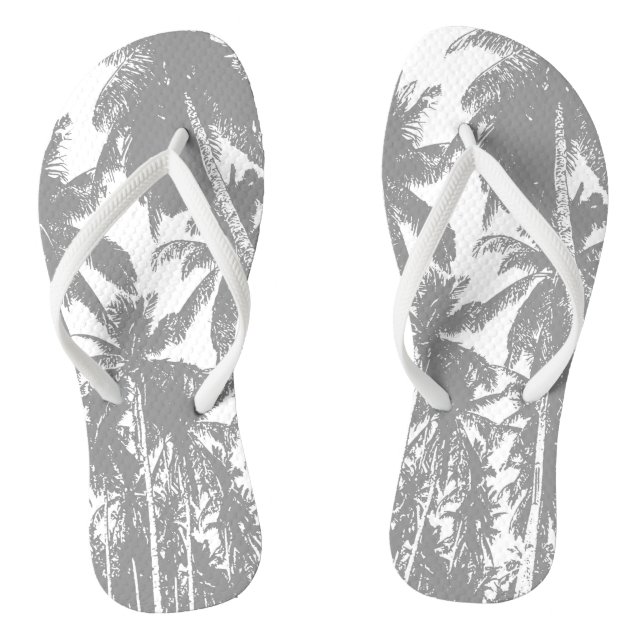 Tongs Conception de palmiers tropicaux (Semelle)