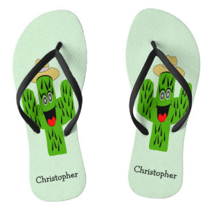 Tongs Conception personnalisée de cactus
