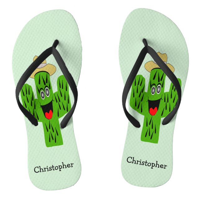 Tongs Conception personnalisée de cactus (Semelle)