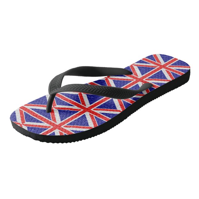 Tongs Conception personnalisée de l'indicateur Union Jac (Incliné)
