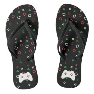 Tongs Contrôleur de jeu vidéo, Let's Play, Red & Green A