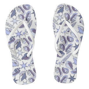 Tongs Coquillages de Lavendar