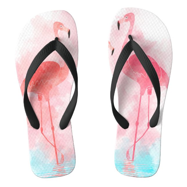 Tongs Corail de Flamant rose (Semelle)