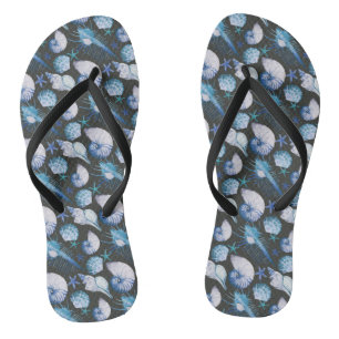 Tongs Coraux avec Motif de coquillages