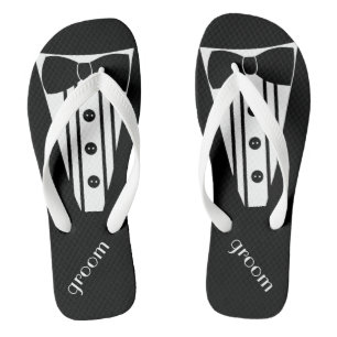 Tongs Couleur de smoking de personnaliser