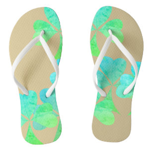 Tongs Couleur or shamrock Delight