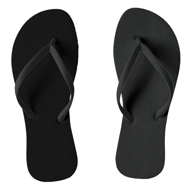 Tongs Couleur solide noire Eerie (Semelle)