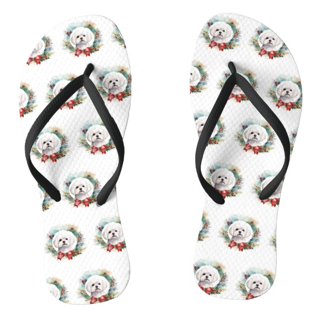 Tongs Coupe festive de gerbes de Noël maltaises (Semelle)