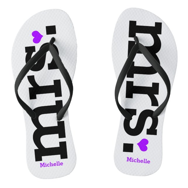 Tongs Courrier gras (violet) (Semelle)