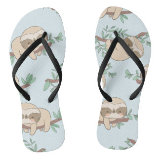 Tongs Cours couture en branche avec Feuilles