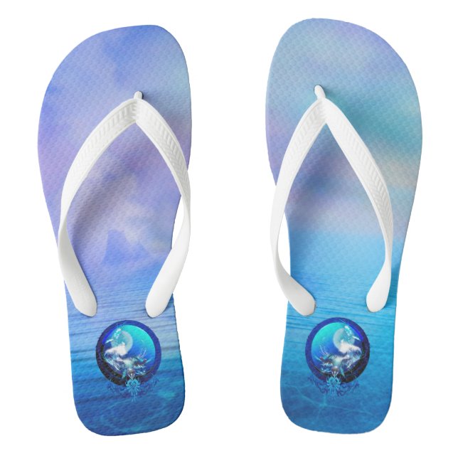 TONGS COURSE DE LUNE BLUE TURTTUE SEA (Semelle)
