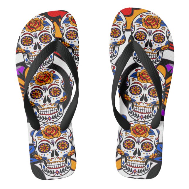 Tongs Crânes de sucre Motif de vacances (Semelle)