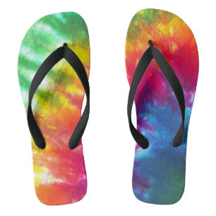 Tongs Cravate arc-en-ciel
