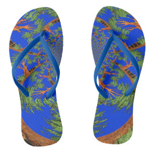 Tongs Créez votre propre Motif d'été avec ciel bleu