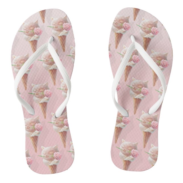 Tongs Crème de glace Kitty - Rosy & Dreamy (Semelle)