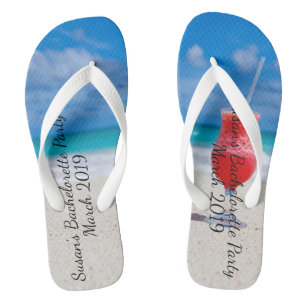Tongs Croisière de boissons tropicales de plage pour ent
