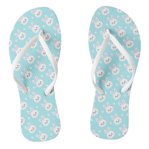 Tongs Cuisine blanche Bunnies Motif Pâques Retourner le