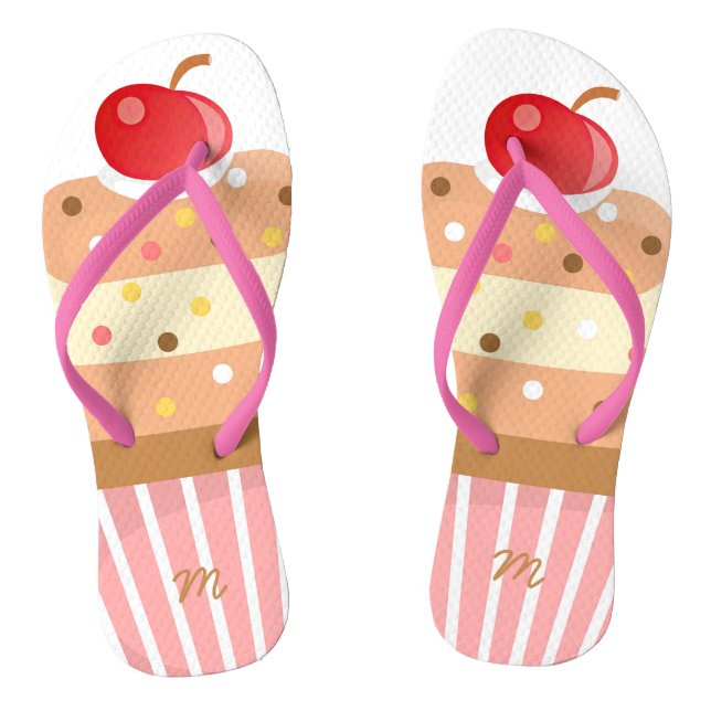 Tongs Cup cake Flip Flops (Fußbett)
