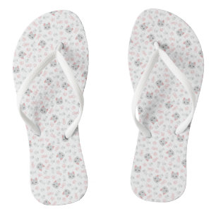 Tongs Cute chat et os de poisson