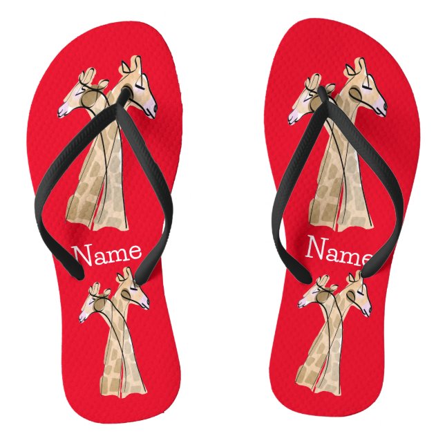 Tongs Cute Giraffe Couple Thunder_Cove (Semelle)