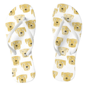 Tongs Cute Golden Labrador Retriever Chien Motif