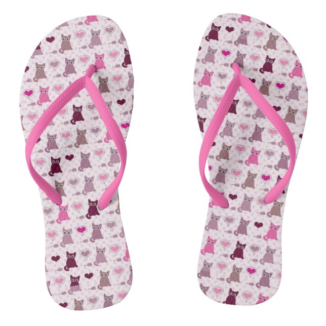 Tongs Cute kitten filles motif (Semelle)