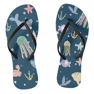 Tongs Cute Marine Vie Motif sans joint