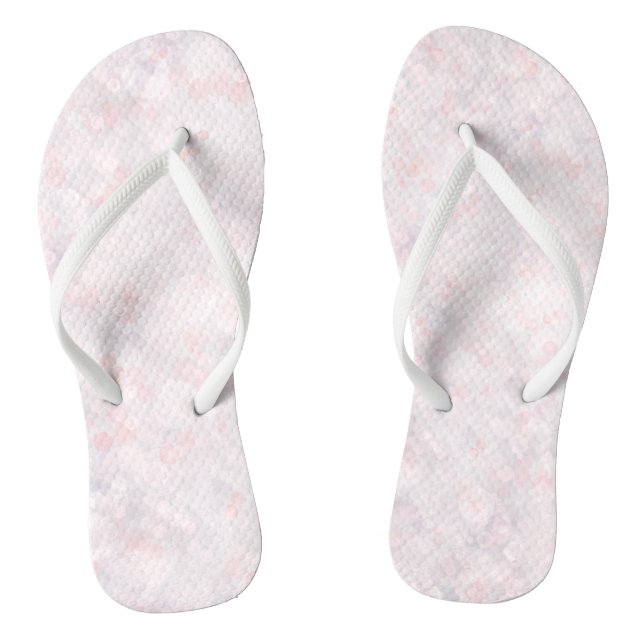 Tongs Cute Pastel Rose Bokeh Flip Flops (Semelle)