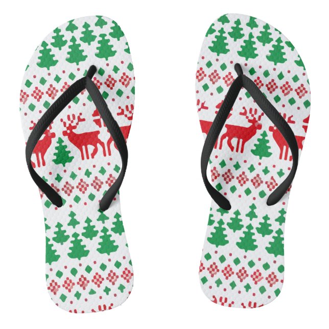 Tongs Dabbing Père Noël, Noël Vintage (Semelle)
