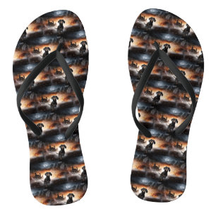 Tongs Dachshund Halloween effroi