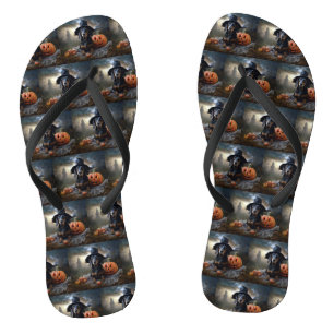 Tongs Dachshund Halloween effroi