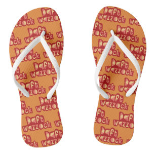 Tongs Daft Wazzock Funny British Insultes Flipflops