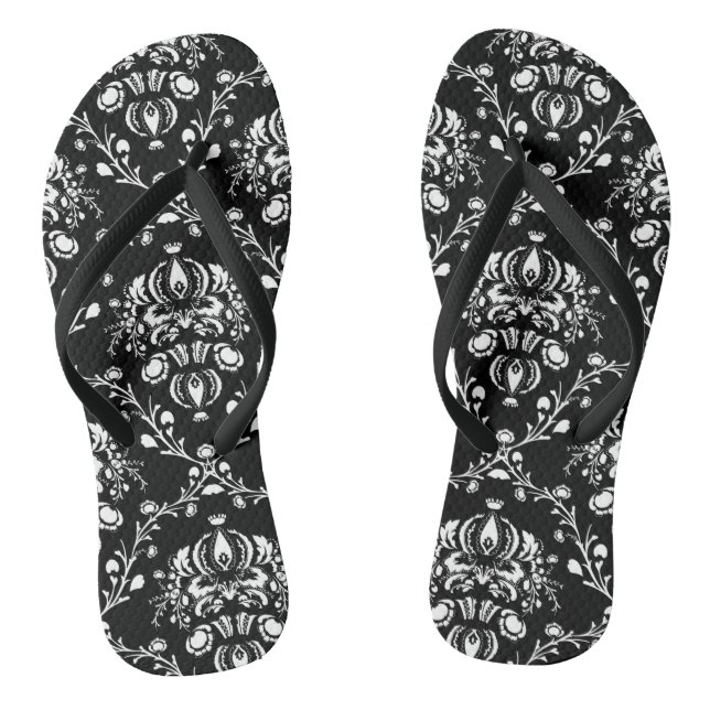 Tongs Damas noir et blanc (Semelle)