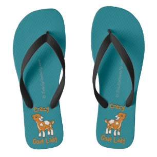 Tongs DAME DE CHÈVRE CRAZY   par TotallyGoatally™