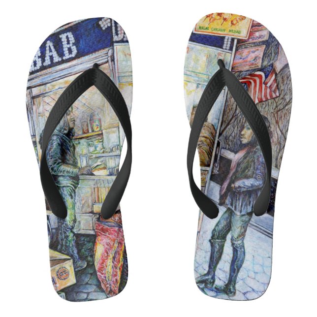 Tongs Dans l'amour avec les problèmes, et dans les probl (Semelle)