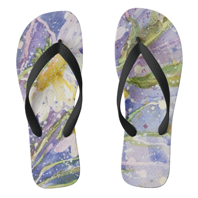 Tongs de couleur d'aquarelle (Semelle)