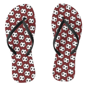 Tongs de footballeur motif balle de football